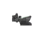 Trijicon 100552 ACOG Combo 4x 32mm Obj 36.80 ft @ 100 yds FOV Matte Black Finish Dual Illuminated Green Crosshair 223 Ballistic, RMR Type 2 3.25 MOA