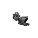 Trijicon 100552 ACOG Combo 4x 32mm Obj 36.80 ft @ 100 yds FOV Matte Black Finish Dual Illuminated Green Crosshair 223 Ballistic, RMR Type 2 3.25 MOA