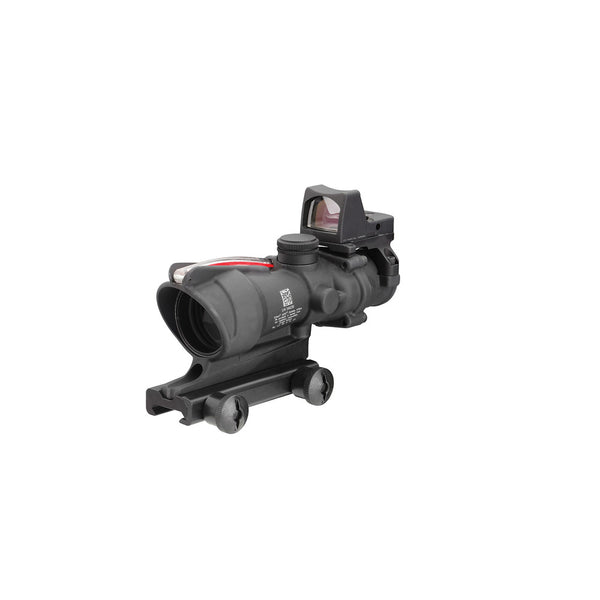 Trijicon 100549 ACOG Combo Matte Black 4x32mm Illuminated Red Chevron .223/5.56 BDC Reticle