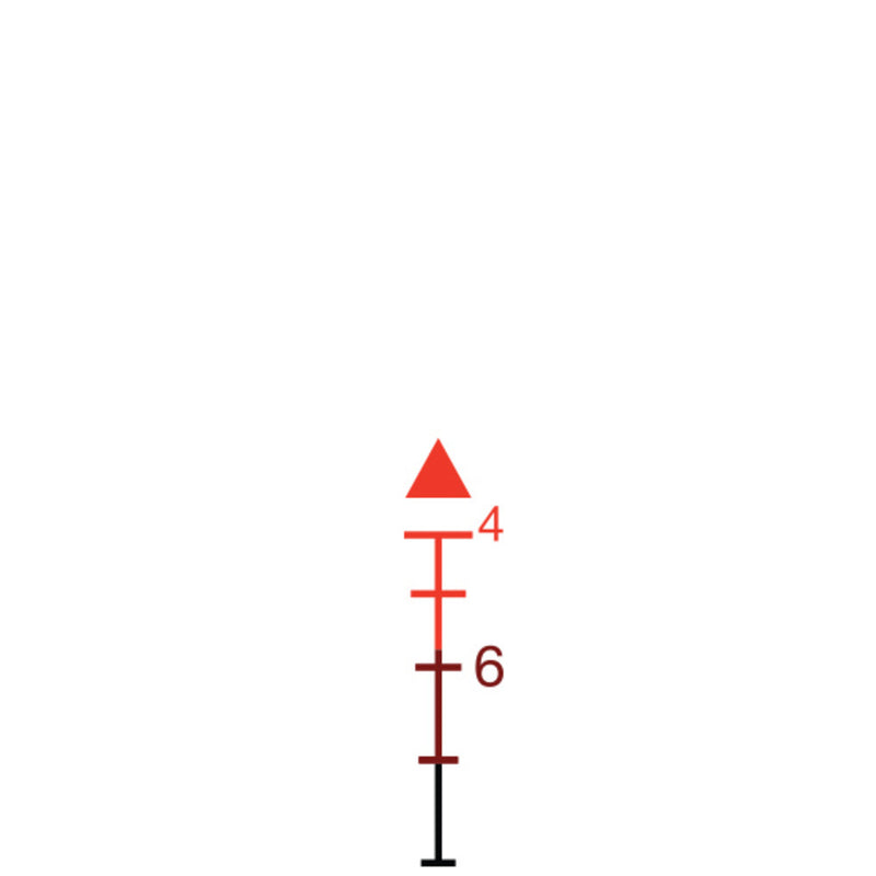 Trijicon 100213 ACOG Black Hardcoat Anodized 4x32mm Illuminated Red Triangle Post Reticle