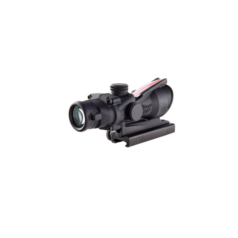 Trijicon 100215 ACOG Black Hardcoat Anodized 4x32mm Illuminated Red Chevron .223/5.56 BDC Reticle