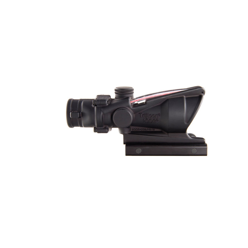 Trijicon 100215 ACOG Black Hardcoat Anodized 4x32mm Illuminated Red Chevron .223/5.56 BDC Reticle