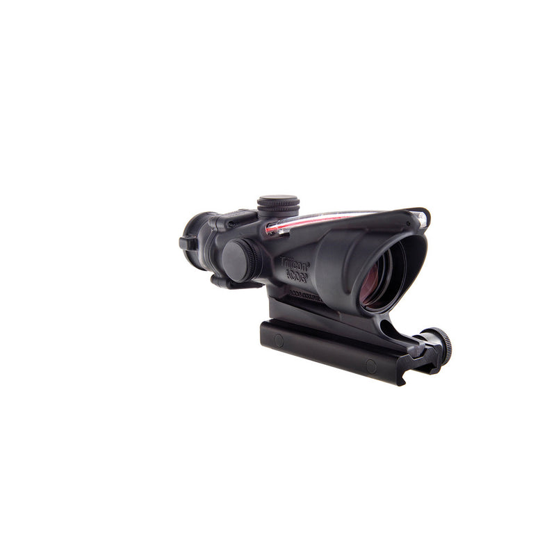 Trijicon 100215 ACOG Black Hardcoat Anodized 4x32mm Illuminated Red Chevron .223/5.56 BDC Reticle