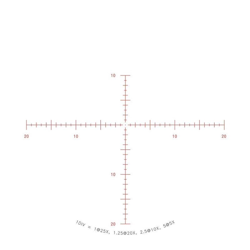 Trijicon 3000010 Tenmile HX Satin Black 5-25x50mm 30mm Tube LED Illuminated Red MOA Center Dot Reticle