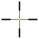Trijicon 200001 AccuPoint Black Hardcoat Anodized 3-9x 40mm 1" Tube Illuminated Duplex Crosshair w/Amber Dot Reticle