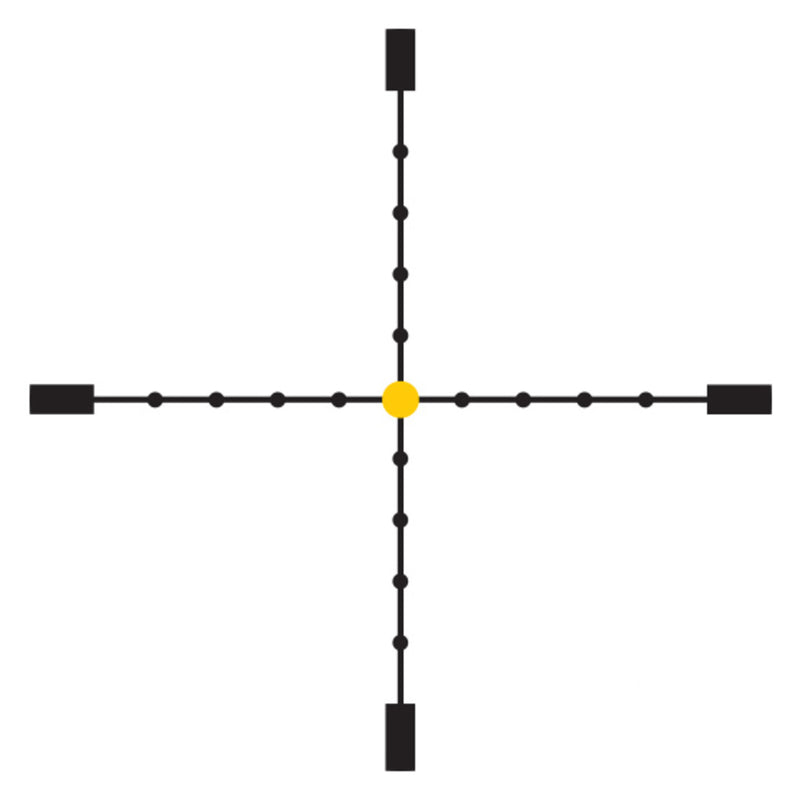 Trijicon 200027 AccuPoint Black Hardcoat Anodized 2.5-10x56mm 30mm Tube Illuminated Mil-Dot Crosshair w/Amber Dot Reticle