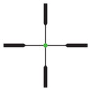 Trijicon 200098 AccuPoint Black Hardcoat Anodized 2.5-12.5x42mm 30mm Tube Illuminated Duplex Crosshair w/Green Dot Reticle