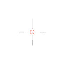 Trijicon 1600000 VCOG Black Hardcoat Anodized 1-6x 24mm LED Illuminated Red Segmented Circle w/Crosshair 223 55gr Reticle