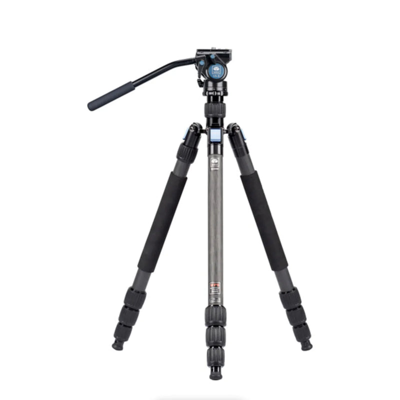 SIRUI W-2204 Series Carbon Fiber Tripod & VA-5 Ultra-Compact Video Head Kit-Optics Force