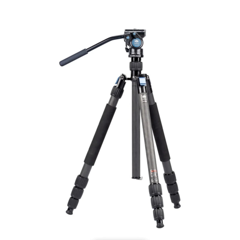 SIRUI W-2204 Series Carbon Fiber Tripod & VA-5 Ultra-Compact Video Head Kit-Optics Force