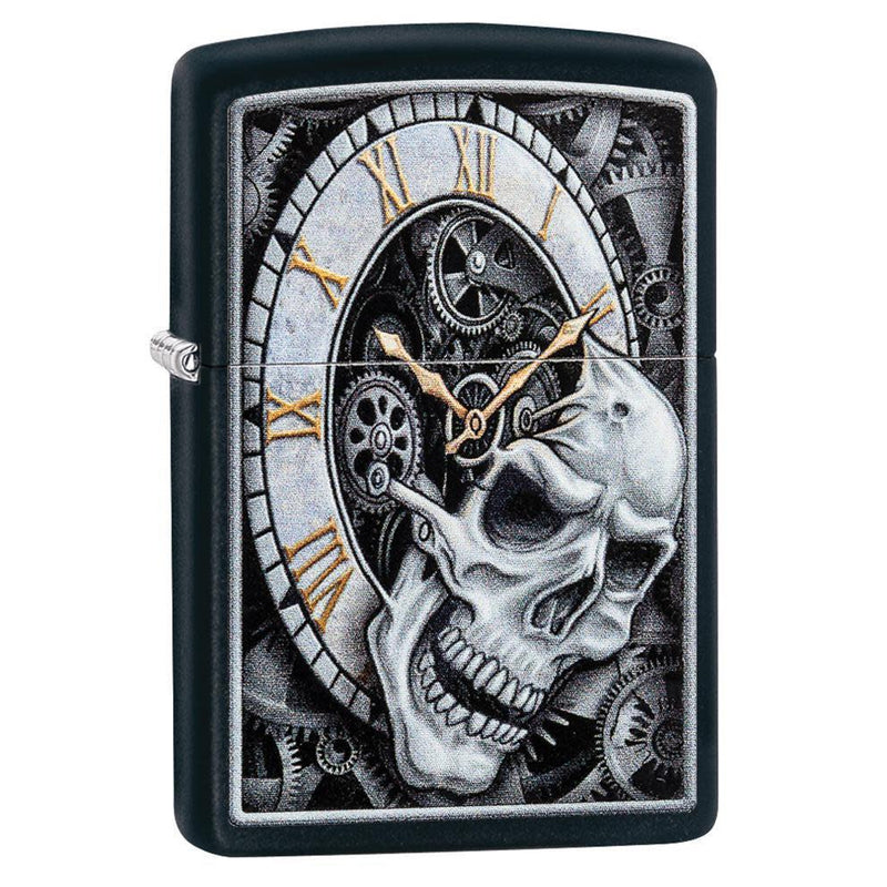 Zippo Skull Clock Design