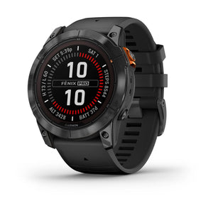 Garmin Fēnix® 7X Pro – Solar Edition (No Wi-Fi®) Slate Gray with Black Band-Optics Force