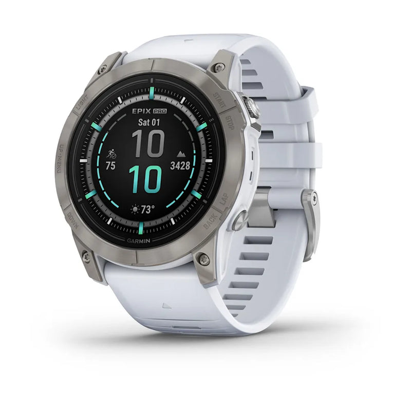 Garmin Epix™ Pro (Gen 2) – Sapphire Edition 51 mm-Titanium with Whitestone Band-Optics Force