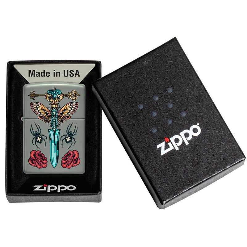 Zippo Gothic Dagger Design-Optics Force