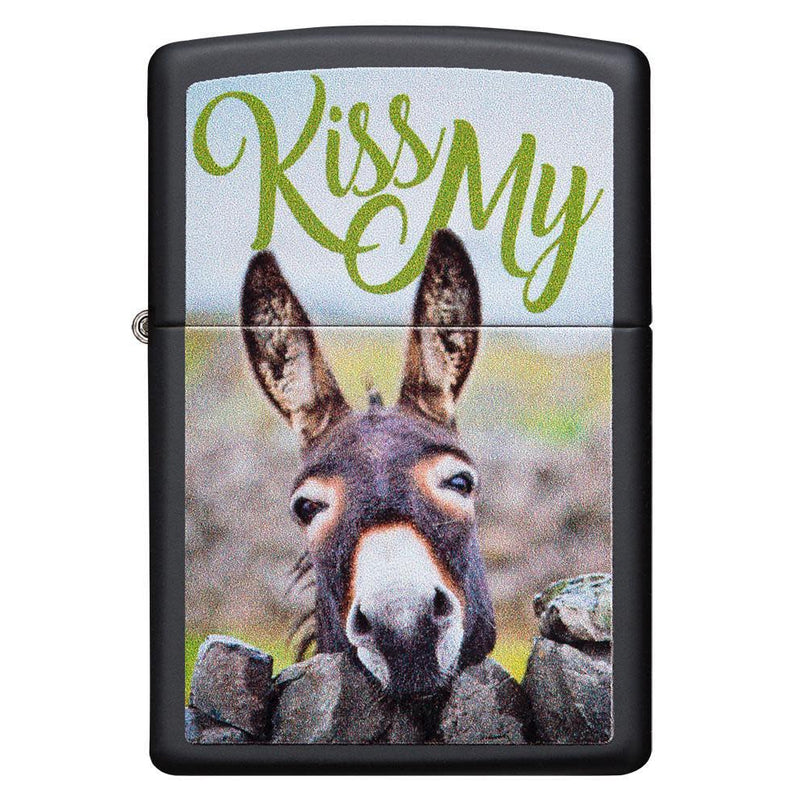 Zippo Kiss My Donkey Design