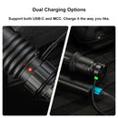 Olight Warrior X 4 USB-C and MCC Rechargeable Tactical Flashlight With Holster