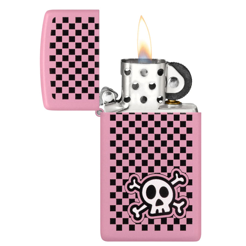 Zippo Checkered Skull Design-Optics Force