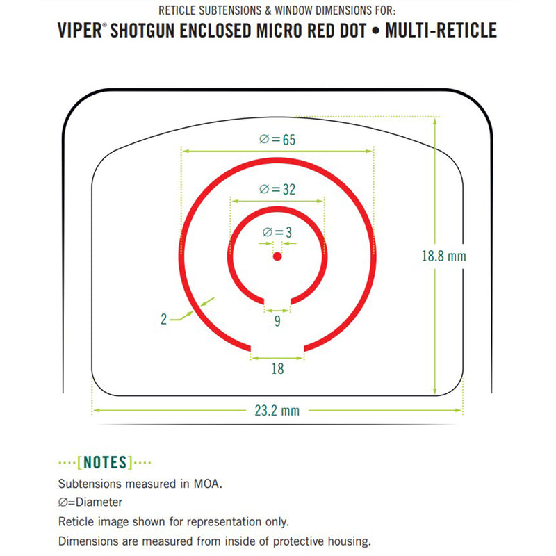 Vortex Viper® Shotgun Enclosed Micro Red Dot