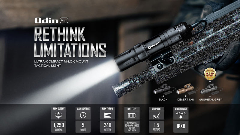 Olight Odin Mini Tactical Flashlight-Optics Force