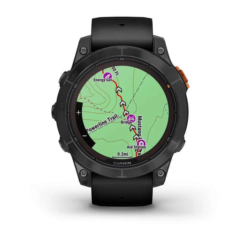 Garmin Fēnix® 7 Pro – Solar Edition (No Wi-Fi®) Slate Gray with Black Band 47mm-Optics Force