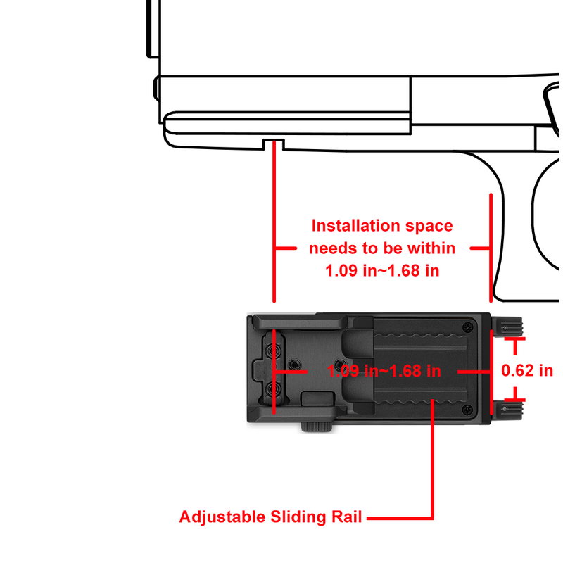 Olight PL-MINI 3 Valkyrie Rail Mounted Light-Optics Force