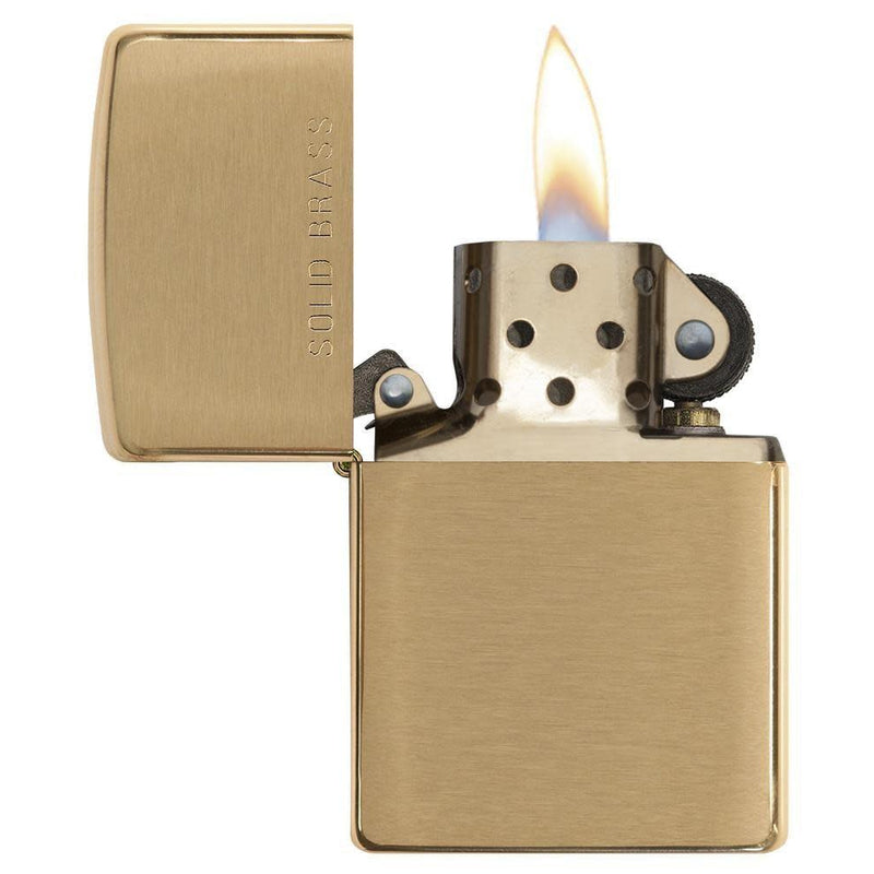 Zippo Classic Brushed Solid Brass-Optics Force