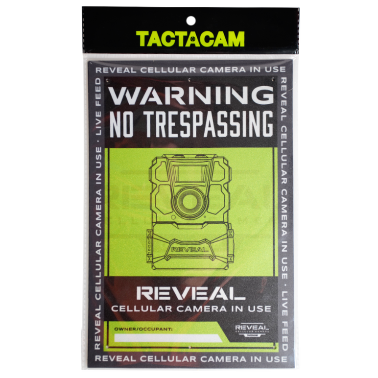 Tactacam Defend No Trespassing Signs