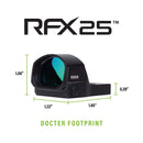 Viridian 9810056 RFX25 Black 1x20 mm x 28 mm 3 MOA Green Dot