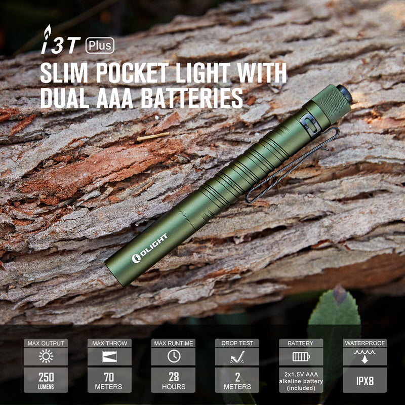 Olight i3T Plus 250 lm LED Flashlight-Optics Force