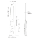 Olight OREMAKE Sheepdog Damascus 5" Kitchen Utility Knife,45-layer construction-Optics Force