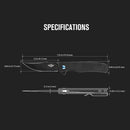 Olight Oknife Chital Folding Knife EDC Knife,G10 Handle & Pocket Clip for Hiking-Optics Force