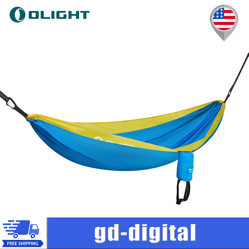 Olight Olife Sunbreeze Small Portable Hammock for Hiking, Travel and Backyard(Blue)-Optics Force