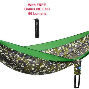 Olight Olife Hammock Sunbreeze Single (Camouflage/Green), 275x140 cm, FREE I3E-Optics Force