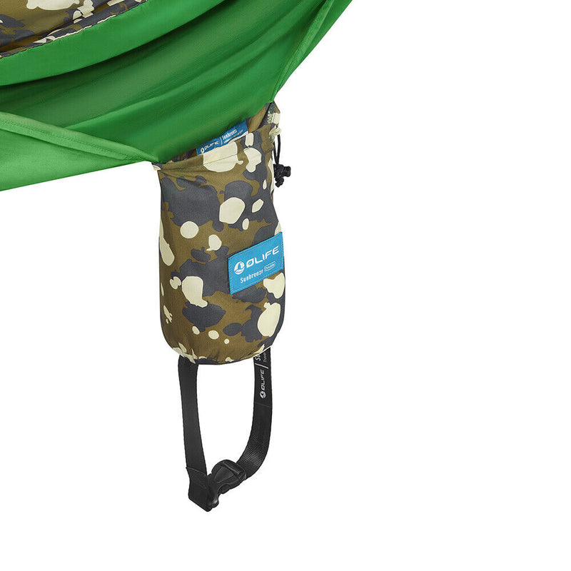 Olight Olife Hammock Sunbreeze Single (Camouflage/Green), 275x140 cm, FREE I3E-Optics Force