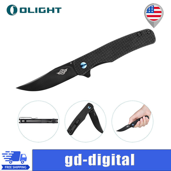 Olight Oknife Chital Folding Knife EDC Knife,G10 Handle & Pocket Clip for Hiking