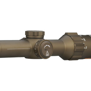 Sig Sauer TANGO6T Scope, 1-6x24mm, 30mm, SFP, MOA Milling Hellfire, Illum Reticle, 0.5 MOA, Capped Turret, FDE