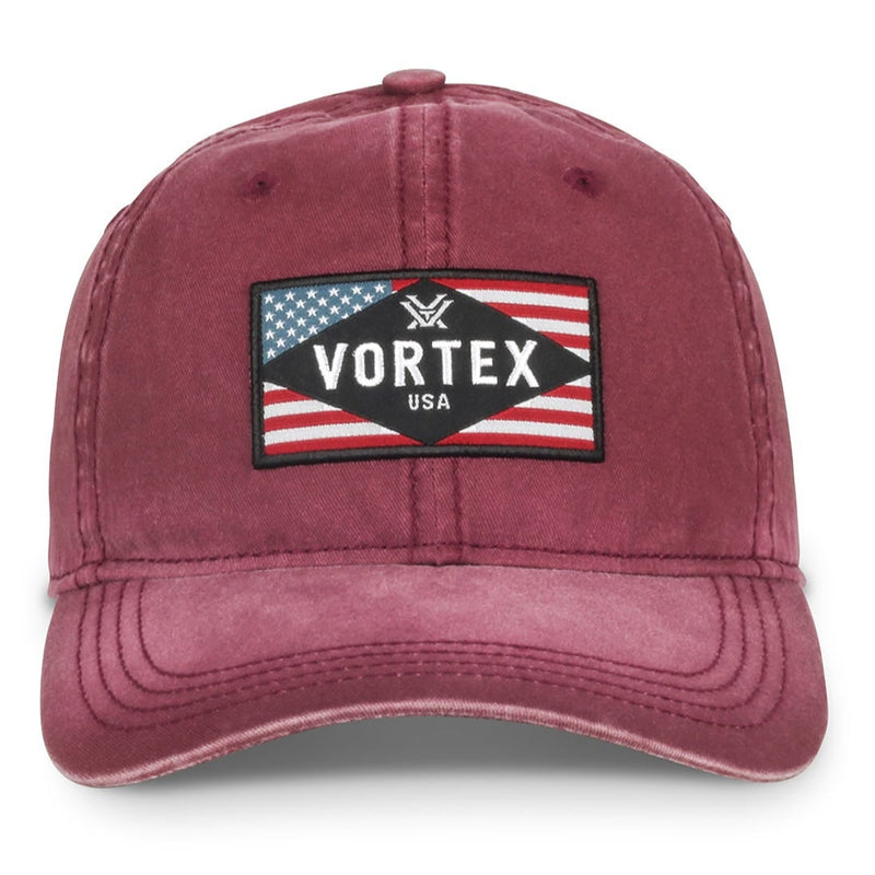 Vortex Rank And File Twill Cap-Maroon-Optics Force