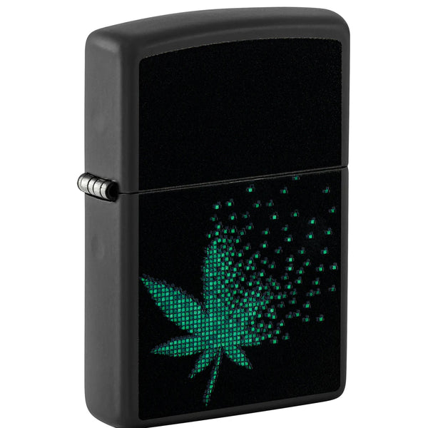 Zippo Pixel Cannabis Design