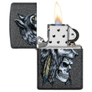Zippo Wolf Skull Feather Design-Optics Force