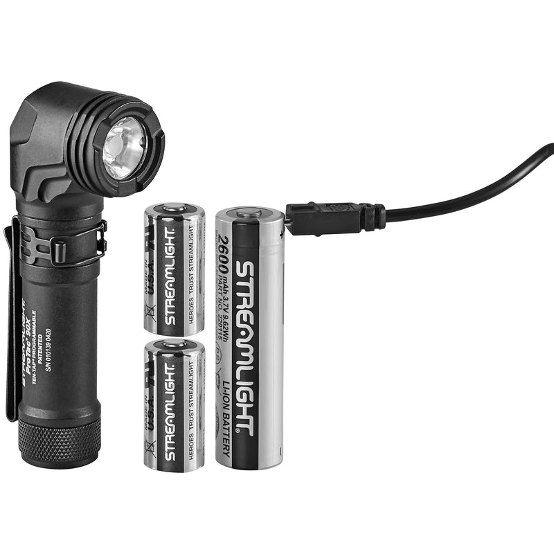 Streamlight ProTac 90X USB, Flashlight, LED, 1000 Lumens, Aluminum Body, Black-Optics Force