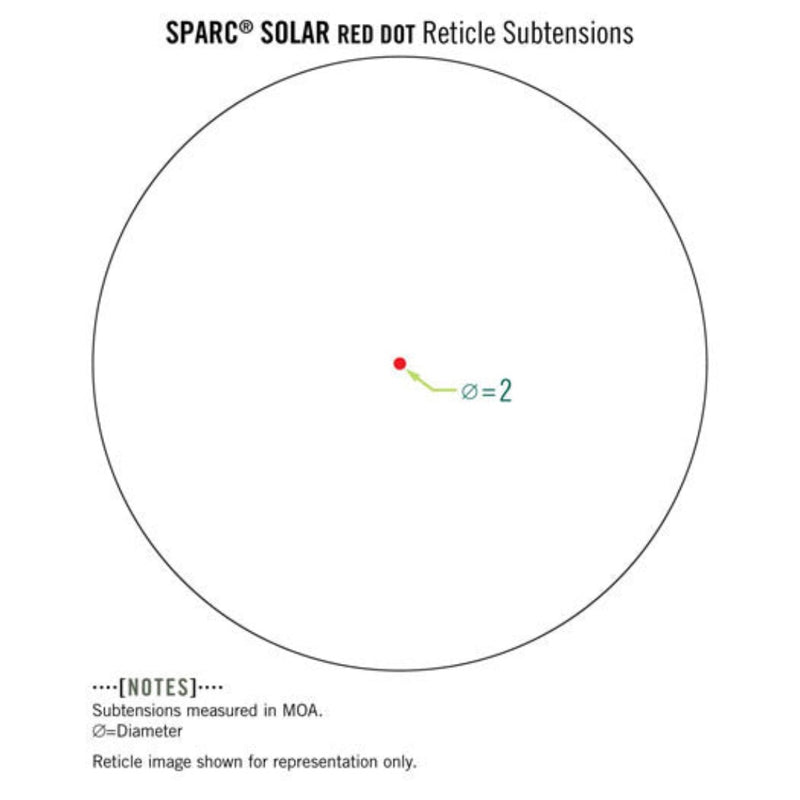 Vortex Optics Sparc Solar Red Dot - Open Box - New Condition