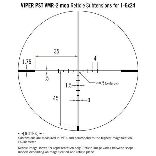 Vortex Optics Viper PST Gen II 1-6x24 SFP Scope w/ Vortex 2 inch offset Cantilever Mount