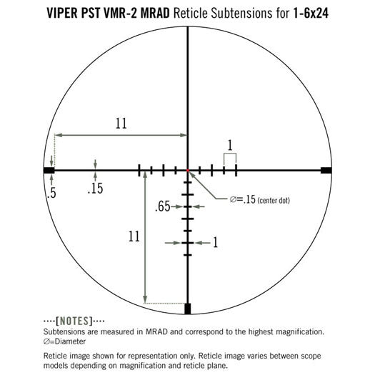 Vortex Optics Viper PST Gen II 1-6x24 SFP Scope w/ Vortex 2 inch offset Cantilever Mount-Optics Force