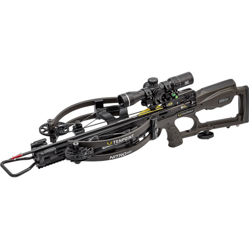 TenPoint Nitro 505 Crossbow, Moss Green - 505 FPS - Equipped with 100-