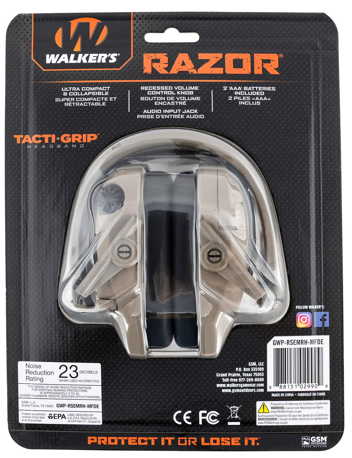 WLKR GWP-RSEMRH-MFDE RAZR MUFF TACT-GRIP MGA FDE