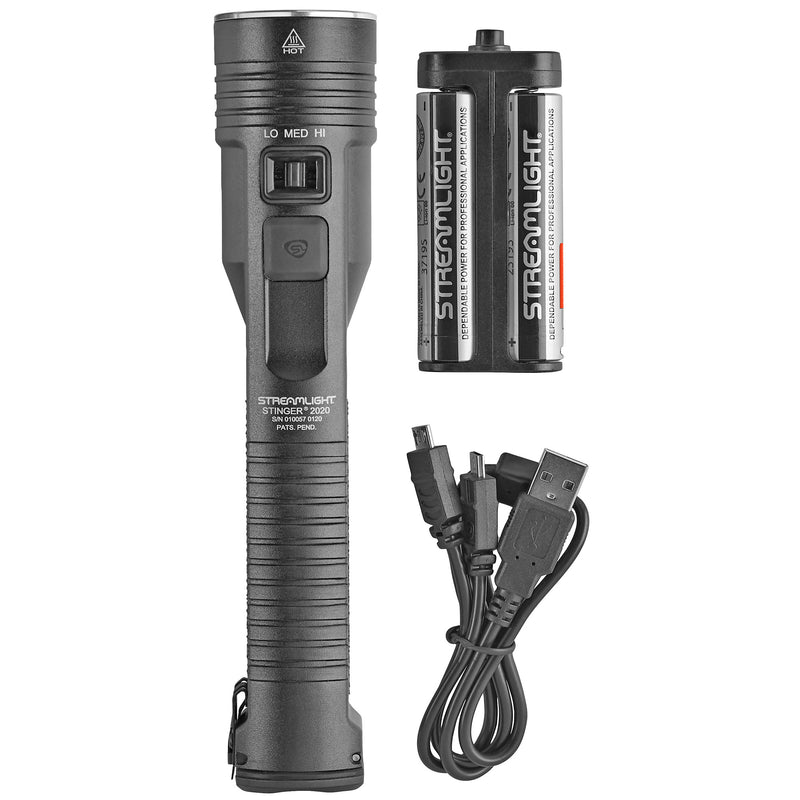 Streamlight Stinger 2020, Flashlight, 2,000 Lumens, USB Cord