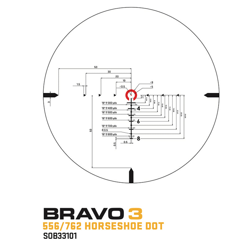 Sig Sauer BRAVO3 3X24 MM RED DOT-Optics Force