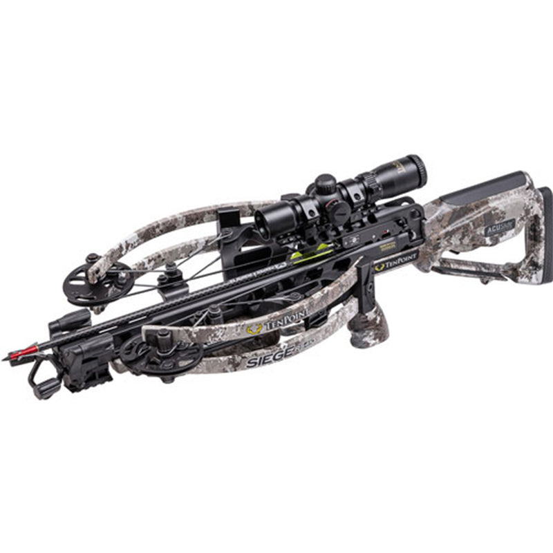 TenPoint Siege RS410 Crossbow - 410 FPS - Equipped with RangeMaster Pro Variable Speed Scope + ACUslide Cocking & De-Cocking System - Reverse-Draw Design with Full 13.5” Power Stroke