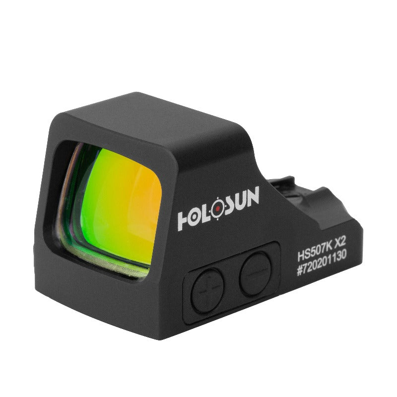 Holosun HS507K-X2 2 MOA Dot & 32 MOA Circle Red Dot w/ Free Protective Cover-Red-Optics Force