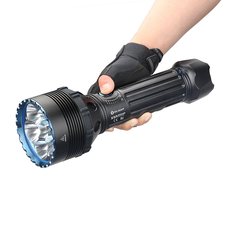 Olight X9R Marauder Brightest Flashlight-Black-Optics Force